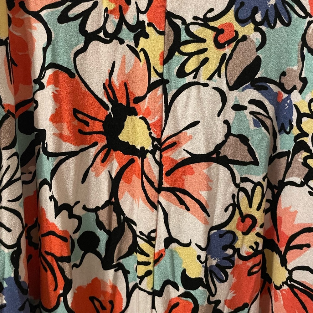Love Stitch Floral Maxi Dress Size S/M Multicolor Summer Spring Vacation Beach - Picture 2 of 6